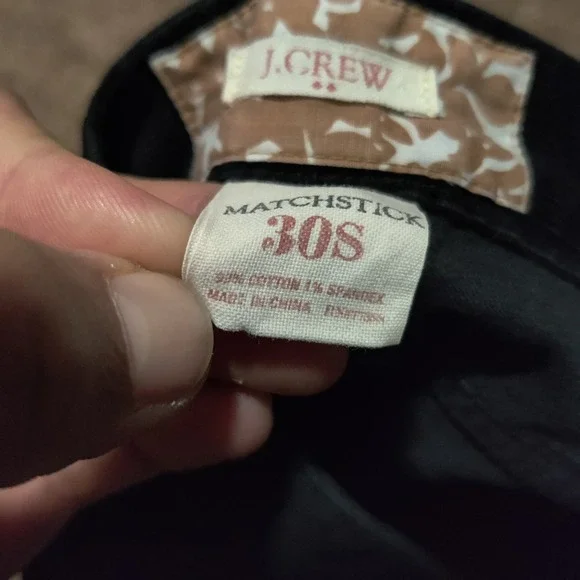 J. CREW Matchstick Women's Size 30 S Black Corduroy Mid Rise Jeans 33 x 30 - Picture 4 of 8